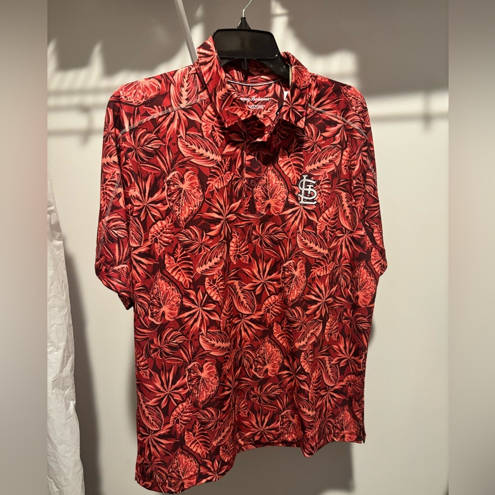 Men's Tommy Bahama St. Louis Cardinals Tropical Score IslandZone Polo NWT Size M